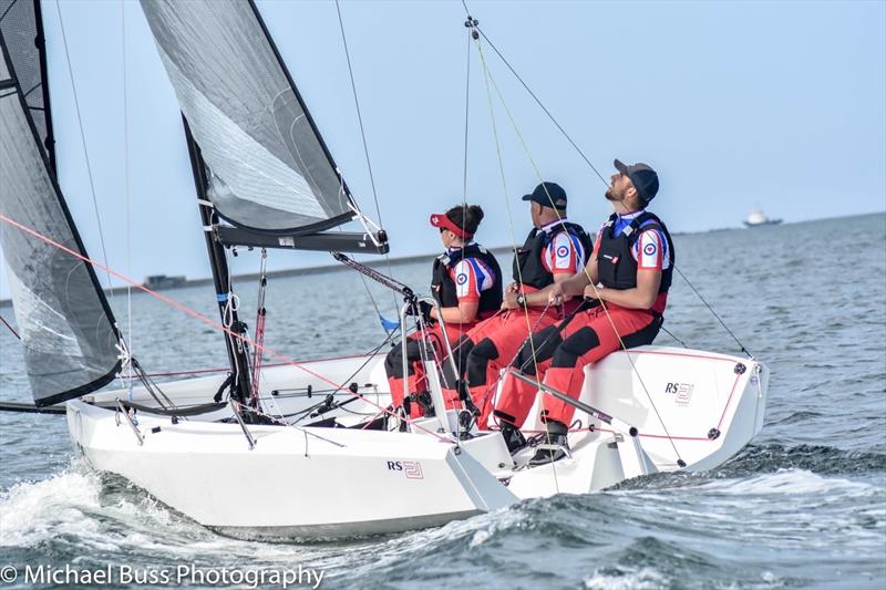 Boat vs. Bike Challenge for the RAF Benevolent Fund photo copyright Michael Buss taken at  and featuring the RS21 class