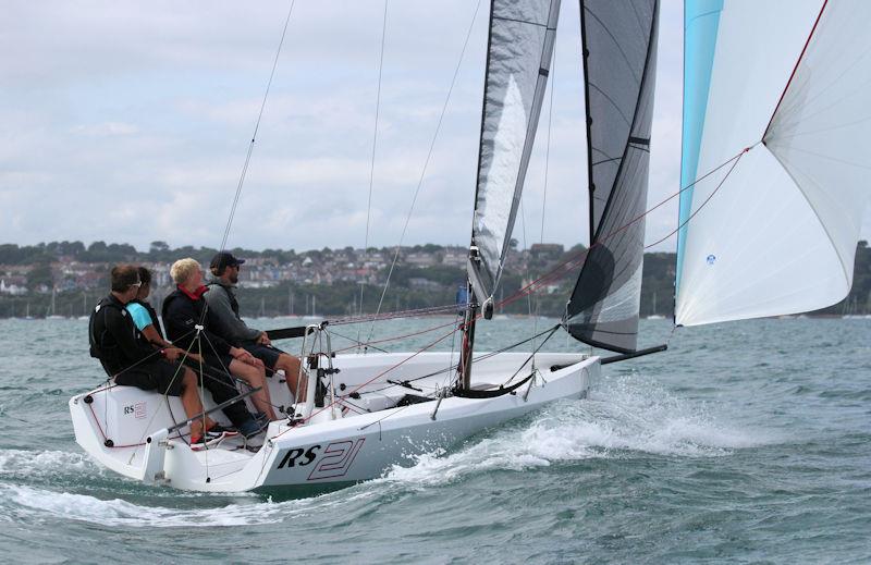 The RS21 in Portland Harbour photo copyright Lynn Billowes taken at Weymouth & Portland Sailing Academy and featuring the RS21 class