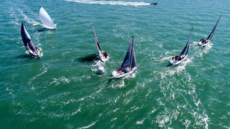 RS21s round the leeward mark photo copyright Paul Wyeth taken at  and featuring the RS21 class