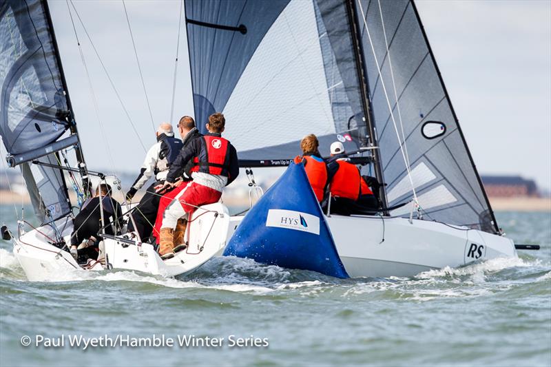 RS21 UK Nationals on Week 3 of the HYS Hamble Winter Series photo copyright Paul Wyeth / www.pwpictures.com taken at Hamble River Sailing Club and featuring the RS21 class