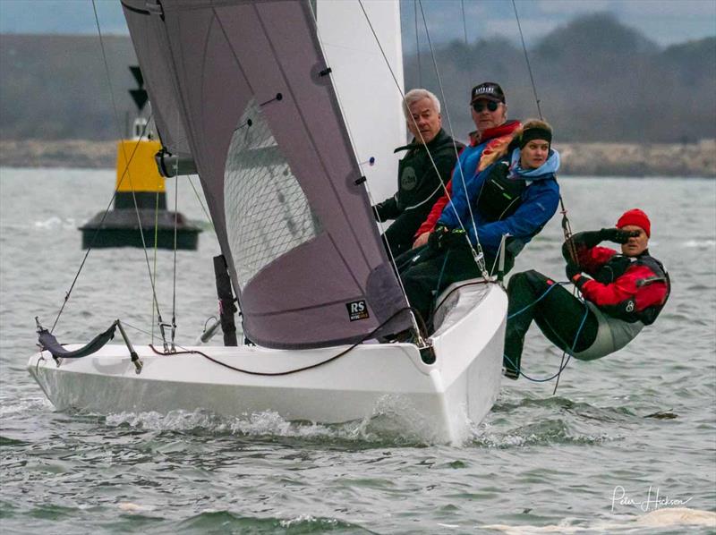 HISC Christmas Cracker 2019 photo copyright Peter Hickson taken at Hayling Island Sailing Club and featuring the RS21 class