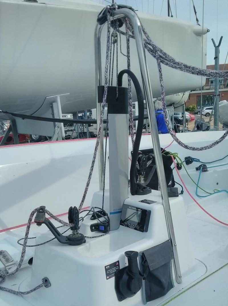 ePropulsion system in situ on an RS21 photo copyright RS Sailing / ePropulsion UK taken at  and featuring the RS21 class