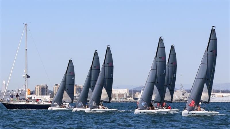 RS21 fleet starting photo copyright RS Sailing taken at Royal Brighton Yacht Club and featuring the RS21 class