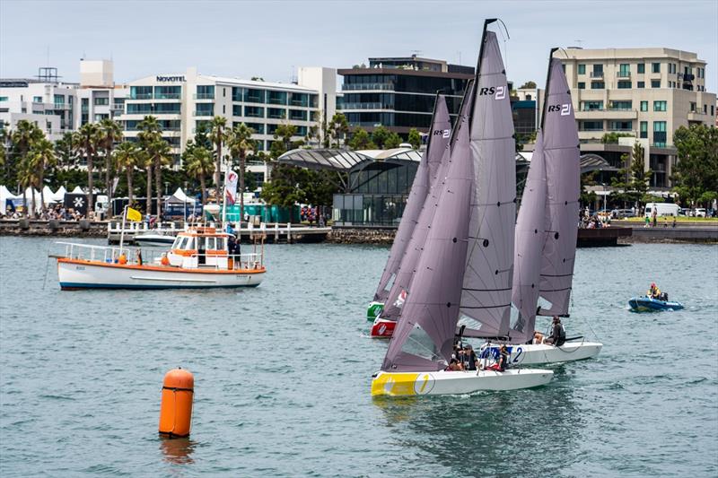 SAILING Champions League Asia Pacific Southern Qualifiers view from Geelong's Cunningham Pier photo copyright Beau Outteridge taken at Royal Geelong Yacht Club and featuring the RS21 class