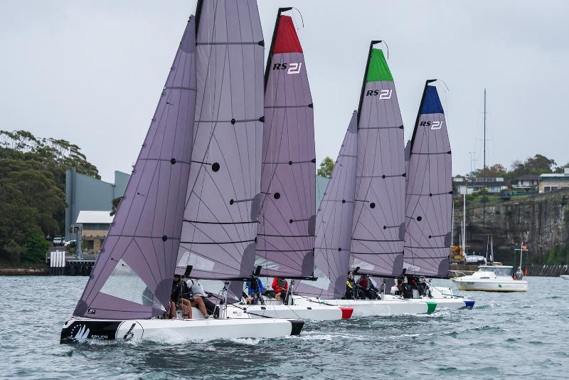 RS21 fleet starting - SAILING Champions League - Asia Pacific northern qualifier photo copyright Beau Outteridge taken at Hunters Hill Sailing Club and featuring the RS21 class