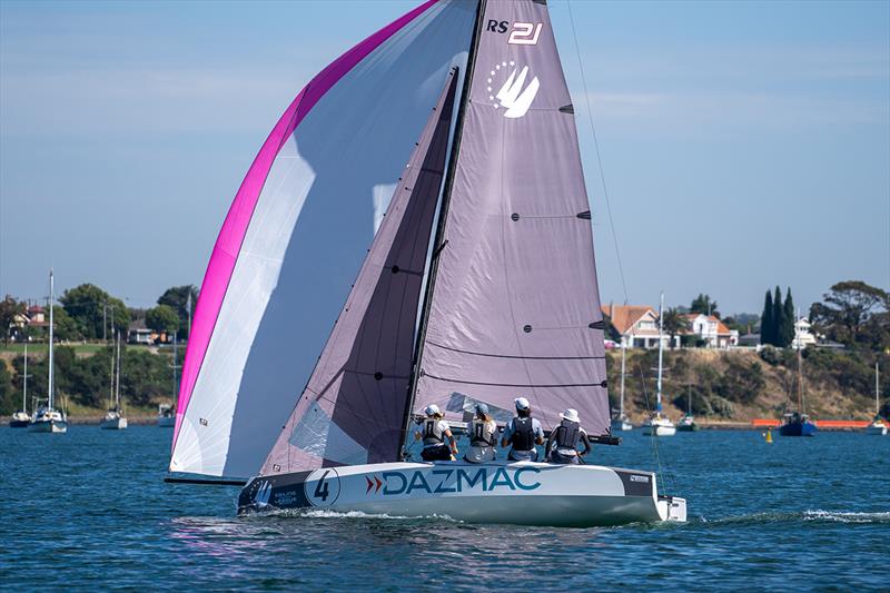 Sailing Champions League debuts at 2022 Festival of Sails  photo copyright Down Under Sail taken at Royal Geelong Yacht Club and featuring the RS21 class