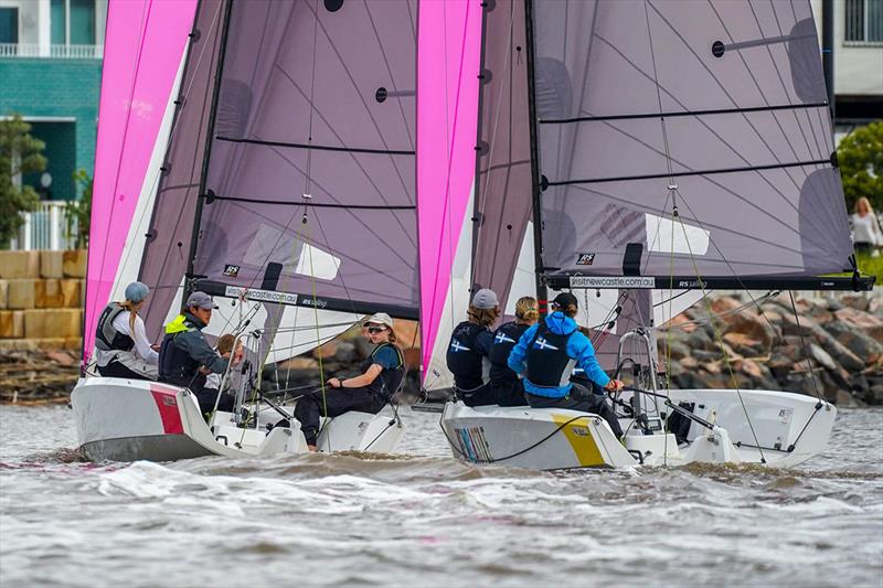 The Mornington Yacht Club team (left) leading a race - Sailing Champions League - Asia Pacific Final - photo © Alex Dare