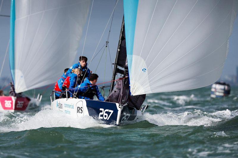 Strathclyde University in action in the British Keelboat League 2022 photo copyright Paul Wyeth / www.pwpictures.com taken at Strathclyde University Sailing Club and featuring the RS21 class