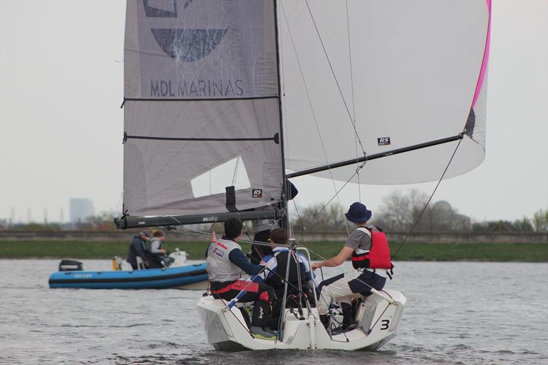 The Rory Cheetham Cup 2023 photo copyright Gabby Clifton taken at Queen Mary Sailing Club and featuring the RS21 class