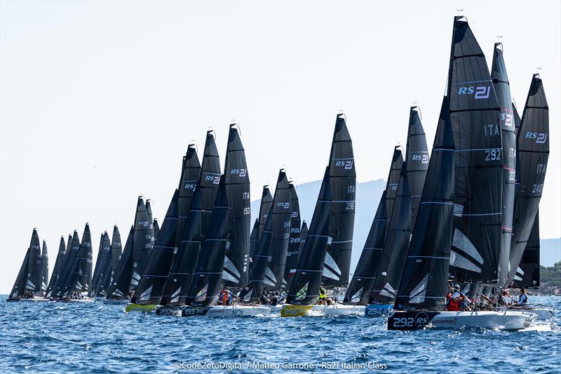 RS21 World Championship 2023 in Sardinia photo copyright Code Zero Digital & Studios taken at Yacht Club Porto Rotondo and featuring the RS21 class