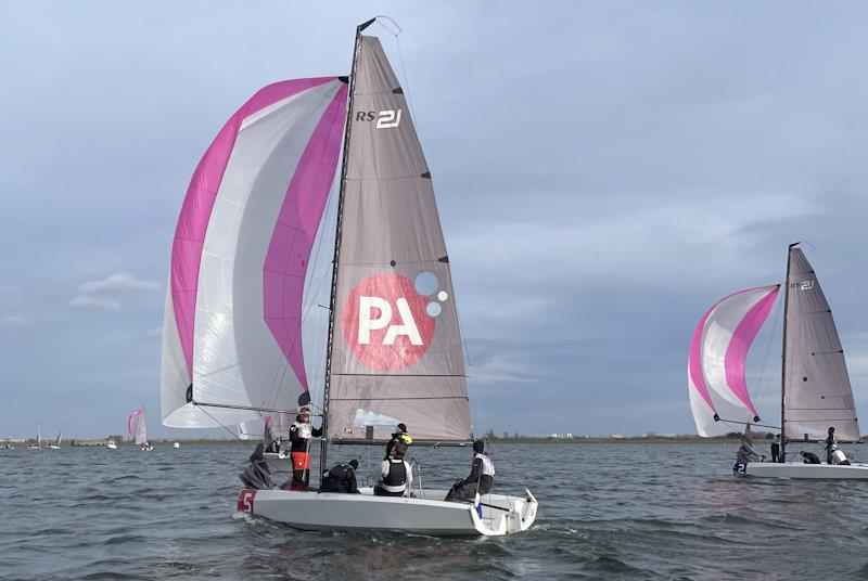 First qualifier of RYA Match Racing Series 2024 -  photo copyright Natasha de la Fuente taken at Queen Mary Sailing Club and featuring the RS21 class