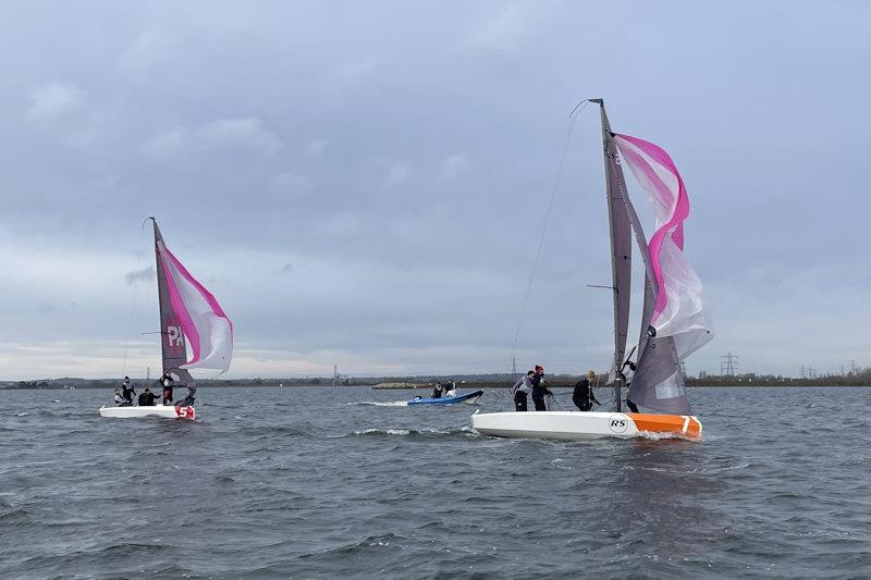 First qualifier of RYA Match Racing Series 2024 -  photo copyright Natasha de la Fuente taken at Queen Mary Sailing Club and featuring the RS21 class