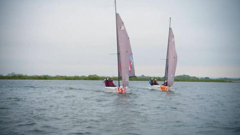 RS21s on The Apprentice photo copyright BBC taken at Queen Mary Sailing Club and featuring the RS21 class