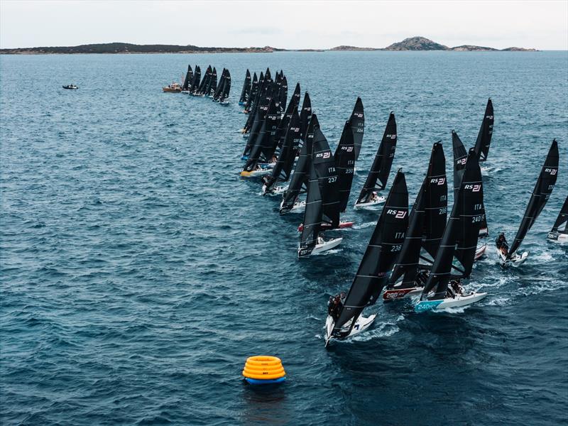 RS21 World Championship, day 1 photo copyright Code Zero Digital for RS Sailing taken at Yacht Club Porto Rotondo and featuring the RS21 class