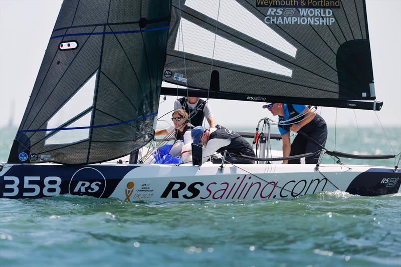 RS21 UK & IE Cup and Round 3 of the RS21 EuroCup at North Sails Cowes Week - photo © Martin Allen & Paul Wyeth
