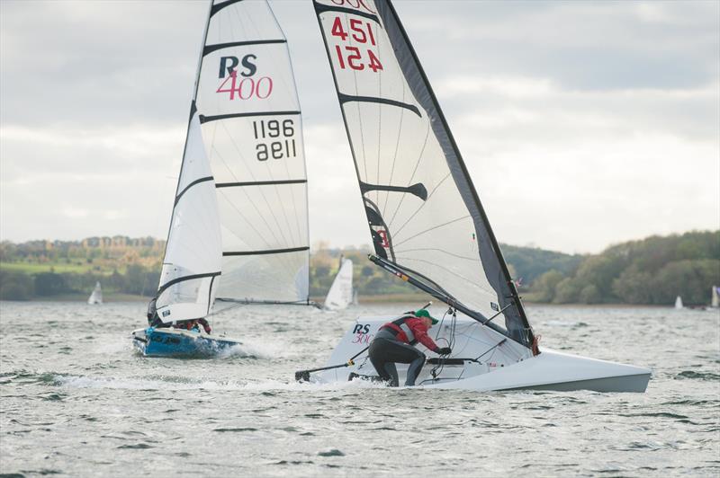 Gybe time for the RS300s in the RS End of Seasons Regatta at Rutland photo copyright Peter Fothergill / www.fothergillphotography.com taken at Rutland Sailing Club and featuring the RS300 class