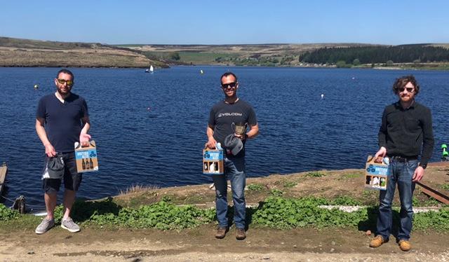 Prize winners in the RS300 Inlands at Pennine photo copyright Tom Oldrini taken at Pennine Sailing Club and featuring the RS300 class