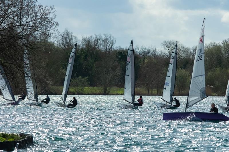 Upwind - RS300 Spring Open photo copyright Dave Whittle taken at South Cerney Sailing Club and featuring the RS300 class