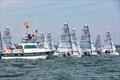 Race 1 start - RS400 fleet at Poole Week