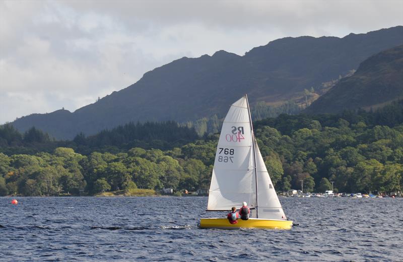 Angus Marshall & Imogen Barnett during the RS400 Scottish Travellers event at Loch Earn photo copyright Colin Tait taken at Loch Earn Sailing Club and featuring the RS400 class