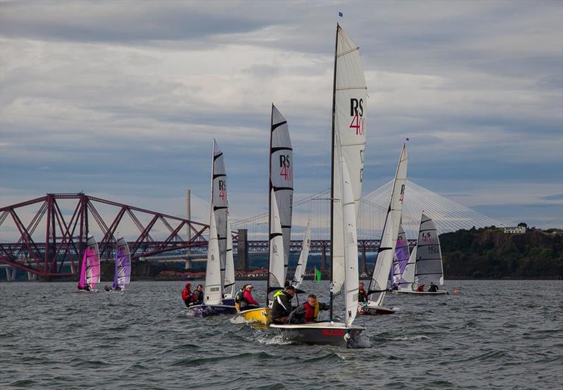 New bridge backdrop at the Dalgety Bay SC Annual Regatta photo copyright Ruby Rennie taken at Dalgety Bay Sailing Club and featuring the RS400 class