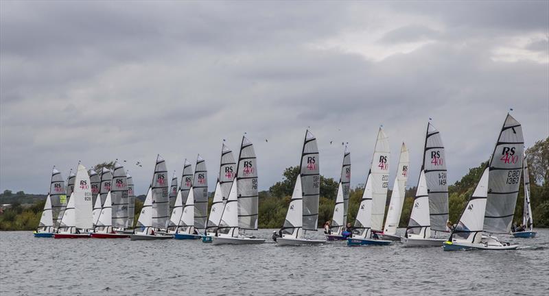 Startline during the RS400 Northerns at Notts County photo copyright David Eberlin taken at Notts County Sailing Club and featuring the RS400 class