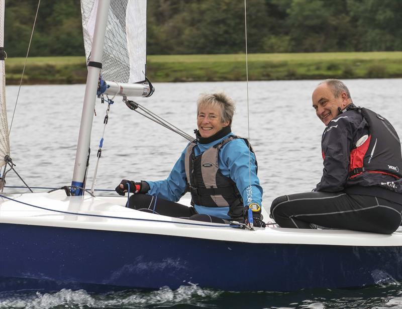 Martin and Moira Hart enjoying the racing during the RS400 Northern Tour finale at Notts County photo copyright David Eberlin taken at Notts County Sailing Club and featuring the RS400 class