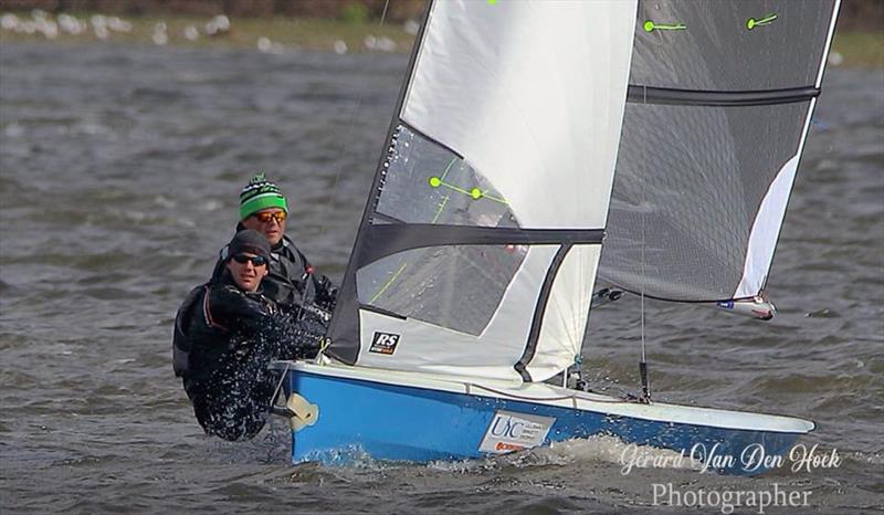 Chris Pickles and Matt Sharman during the RS400 Winter Championship at Leigh & Lowton photo copyright Gerard van den Hoek taken at Leigh & Lowton Sailing Club and featuring the RS400 class