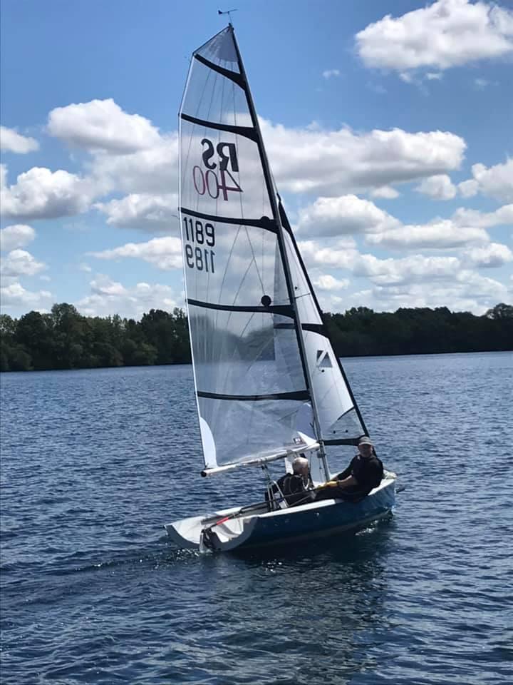 RS400s at Burghfield photo copyright Peter Blackman taken at Burghfield Sailing Club and featuring the RS400 class