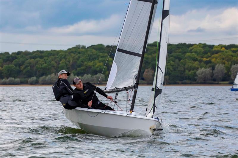 Mike Sims and Jack Holden win the RS400 Inlands at Grafham photo copyright Tim Olin / www.olinphoto.co.uk taken at Grafham Water Sailing Club and featuring the RS400 class