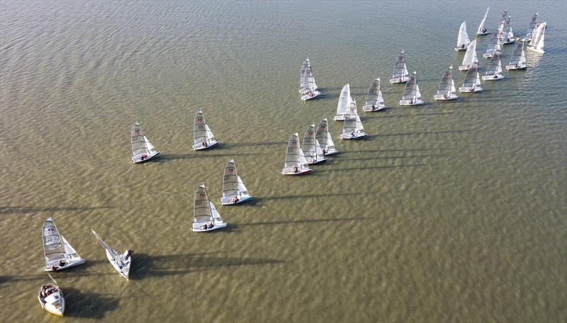 Off the startline during the Notts County RS400 Open - photo © David Eberlin