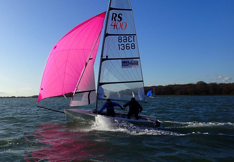 Chichester Yacht Club Frozen Toe Series day 3 photo copyright Paula Olliff taken at Chichester Yacht Club and featuring the RS400 class