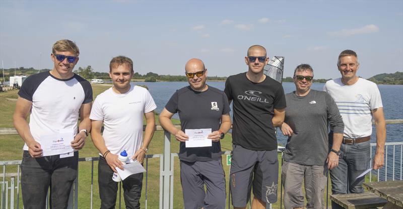Prizewinners in the RS400 Northern Tour Open at Notts County photo copyright David Eberlin taken at Notts County Sailing Club and featuring the RS400 class