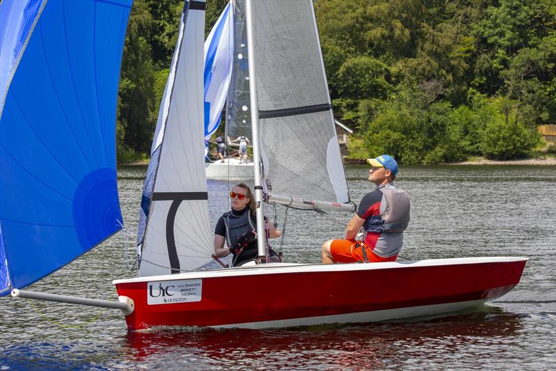 Jacob Ainsworth and Kaleigh Roberts in the Rope4Boats RS400 Northern Tour / Lord Birkett Memorial Trophy 2019 at Ullswater photo copyright Tim Olin / www.olinphoto.co.uk taken at Ullswater Yacht Club and featuring the RS400 class