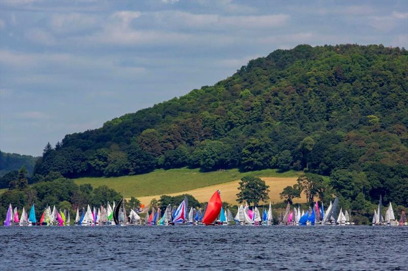 The Lord Birkett set in the beautiful Lake District photo copyright Tim Olin / www.olinphoto.co.uk taken at Ullswater Yacht Club and featuring the RS400 class