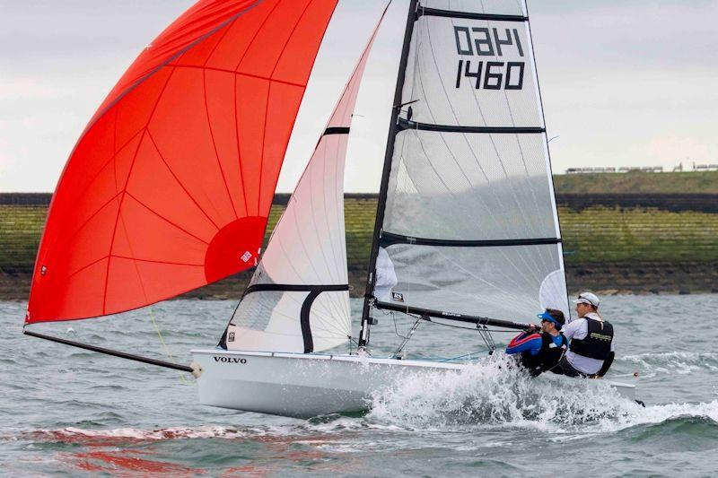 Dave Exley and Alistair Coates on day 3 of the Noble Marine TridentUK RS400 National Championship at South Shields - photo © Tim Olin / www.olinphoto.co.uk