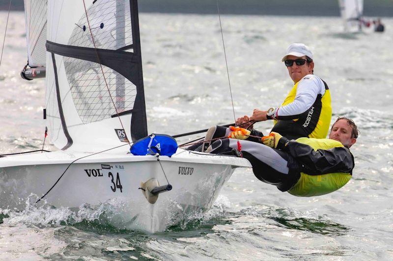 Nick Craig and Toby Lewis on day 3 of the Noble Marine TridentUK RS400 National Championship at South Shields photo copyright Tim Olin / www.olinphoto.co.uk taken at South Shields Sailing Club and featuring the RS400 class