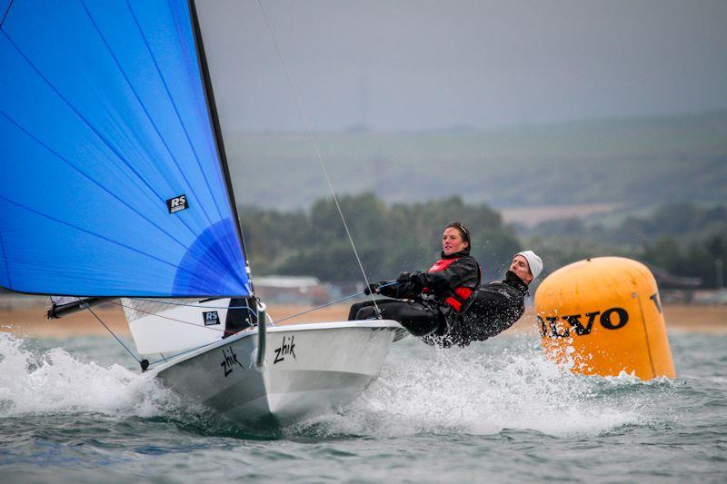 Nick Craig and Fiona Clark win the RS400 National Championships 2011 photo copyright Tom Gruitt / www.tom-gruitt.co.uk taken at Weymouth & Portland Sailing Academy and featuring the RS400 class