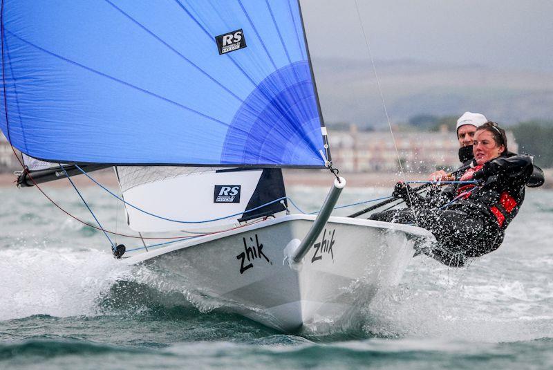 Nick Craig and Fiona Clark win the RS400 National Championships 2011 photo copyright Tom Gruitt / www.tom-gruitt.co.uk taken at Weymouth & Portland Sailing Academy and featuring the RS400 class