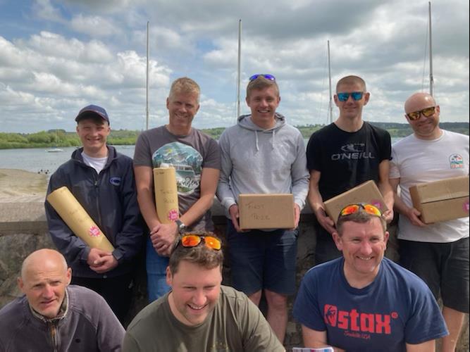 RS400 Northern Tour at Carsington (front row l-r) Carl Whitehead, JacobAinsworth & TimBird photo copyright Carsington SC taken at Carsington Sailing Club and featuring the RS400 class