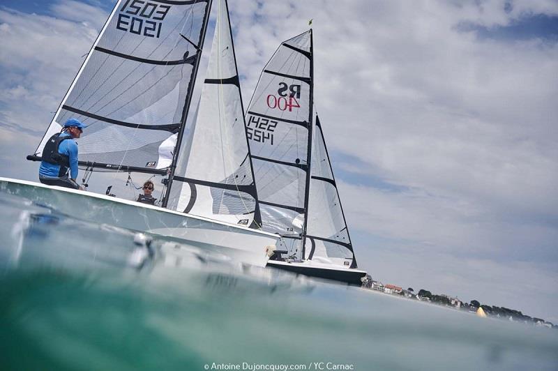 Salcombe Gin Eurocup at Carnac day 2 photo copyright Antoine Dujoncquoy taken at Yacht Club de Carnac and featuring the RS400 class