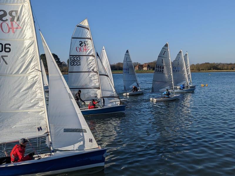 Dell Quay Sailing Club 2022/23 Frostbite Open Series race start photo copyright Mike Dicker & Sue Manning taken at Dell Quay Sailing Club and featuring the RS400 class