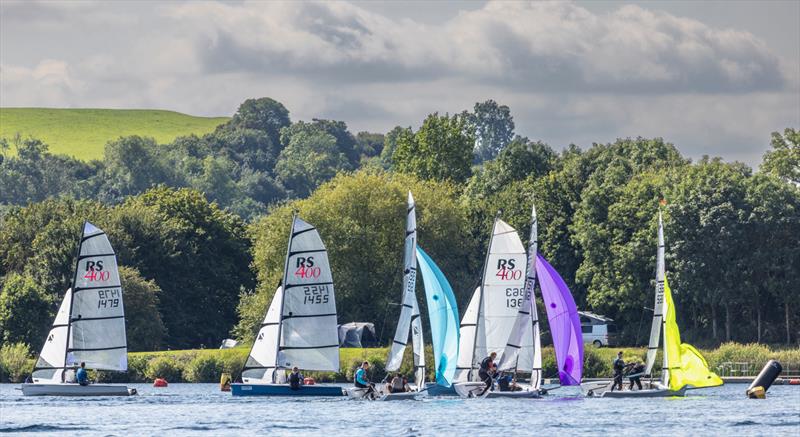 Mark rounding during the RS400 Northern Championship 2023 at Notts County  photo copyright David Eberlin taken at  and featuring the RS400 class