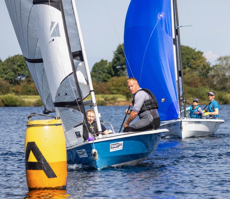 Gary Knott and Amy Hinsliff-Smith third in the RS400 Northern Championship 2023 at Notts County  photo copyright David Eberlin taken at  and featuring the RS400 class