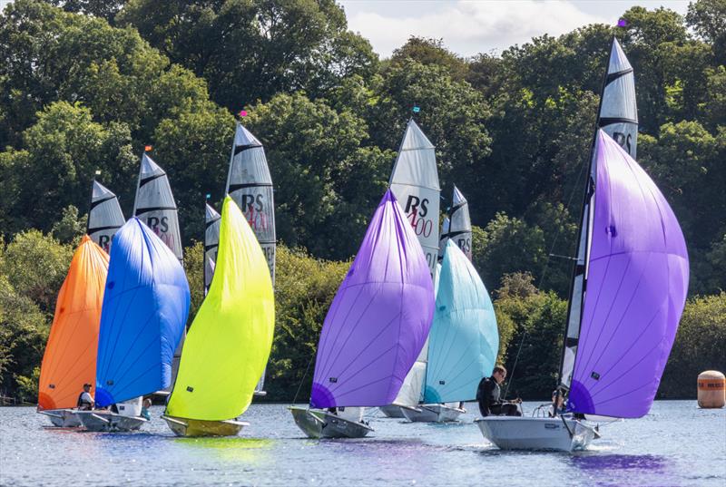 First reach of trapezoidal course during the RS400 Northern Championship 2023 at Notts County  photo copyright David Eberlin taken at  and featuring the RS400 class