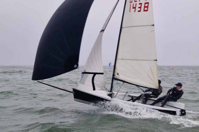 Ross and Andrew Vaughan at Bosun Bob's/Rockshore RS400 Winter Series day 2 photo copyright Calum Dalzell taken at Royal North of Ireland Yacht Club and featuring the RS400 class