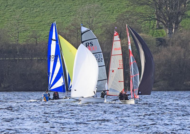 Bala Massacre 2024 photo copyright John Hunter taken at Bala Sailing Club and featuring the RS400 class