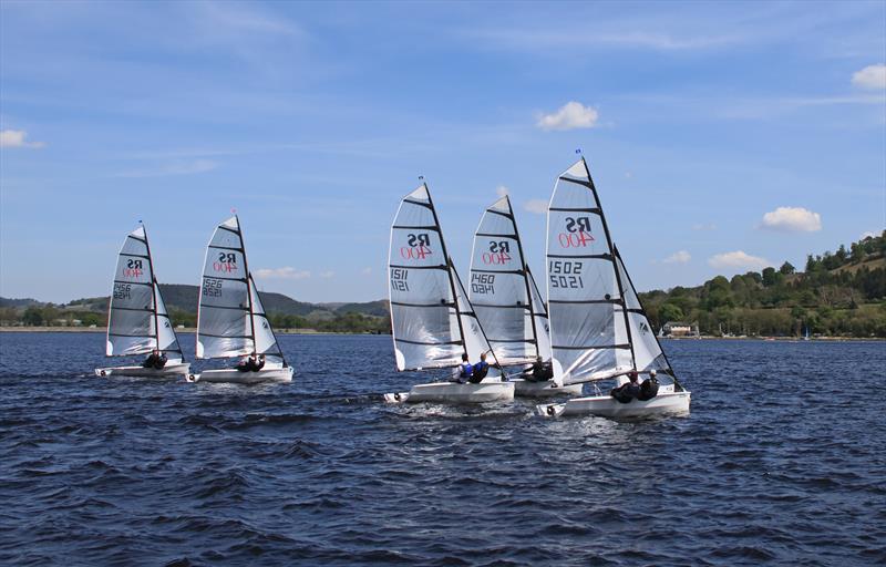 RS400s at Bala photo copyright John Hunter taken at Bala Sailing Club and featuring the RS400 class