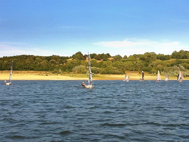 Wednesday evening handicap race at Llandegfedd photo copyright Dave Green taken at Llandegfedd Sailing Club and featuring the RS400 class