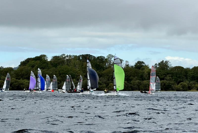 RS400 fleet at the Trident-UK Great North Asymmetric Challenge photo copyright Arthur Dembinski taken at Bassenthwaite Sailing Club and featuring the RS400 class